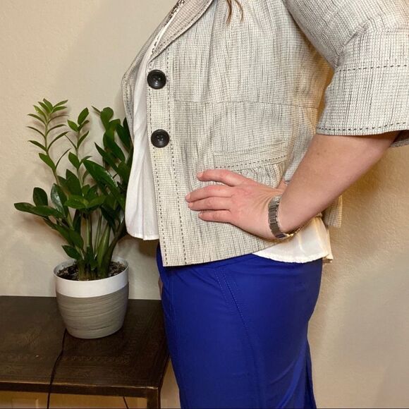 Classiques Entier Tailored Gray Blazer Sz S - Picture 2 of 10